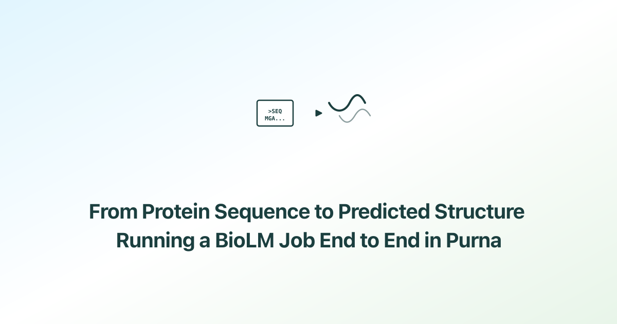 From a Protein Sequence to a Predicted Structure: Running a BioLM Job ...