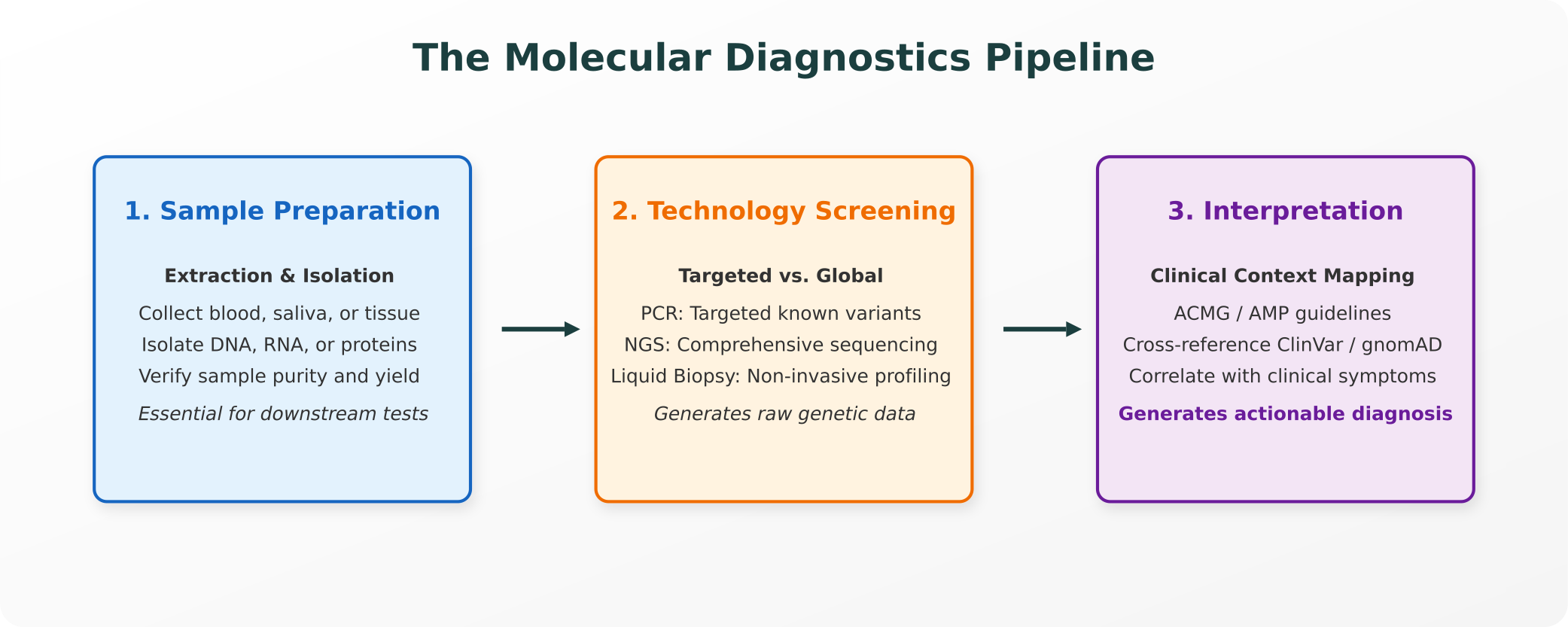 The Molecular Diagnostics Pipeline